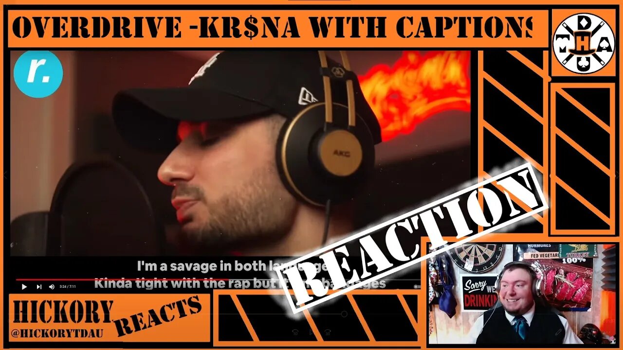 Hi-Rez - Overdrive | Reaction To KR$NA's Verse With Captions! Hickory | Drunk Magician, Lyrical Magi