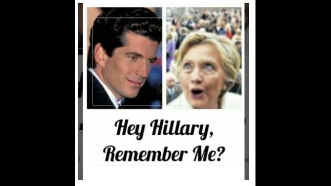 HILLARY VINCE LE PRIME ELEZIONI PERCHE 'IL SUO AVVERSARIO, JFK JR MUORE. FAI 1+1