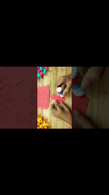 3D Paper Snowflake Making || DIY Home Decor || Easy Paper Crafts #shorts #snowflakes