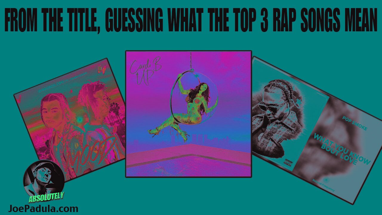 Based on the title, Guessing What the Top 3 Rap Songs in the Nation Are About