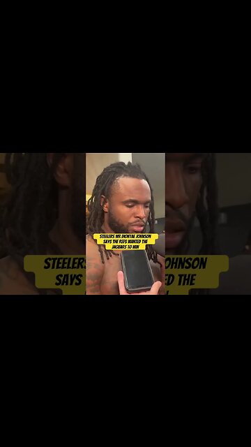 Steelers WR Diontae Johnson says the refs wanted the Jaguars to win