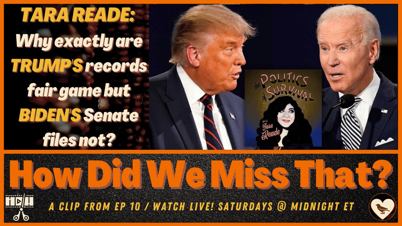 Tara Reade: Trump's Records Fair Game But Not Biden's? [react] | from How Did We Miss That? Ep 10