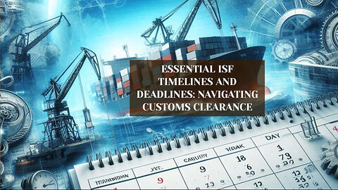 Navigating ISF Submission: Timelines, Deadlines and Consequences