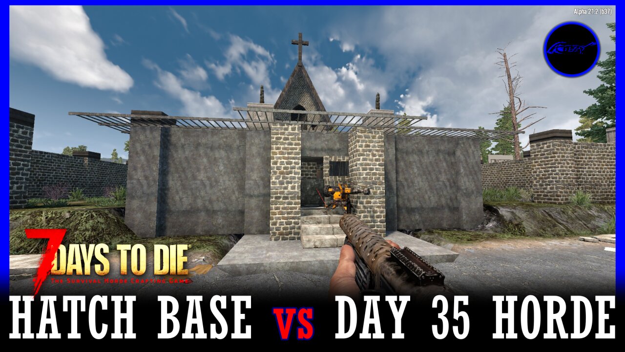 Hatch Base vs Day 35 Horde — 7 DAYS TO DIE