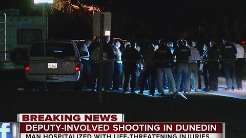 Man transported to hospital after deputy-involved shooting in Dunedin