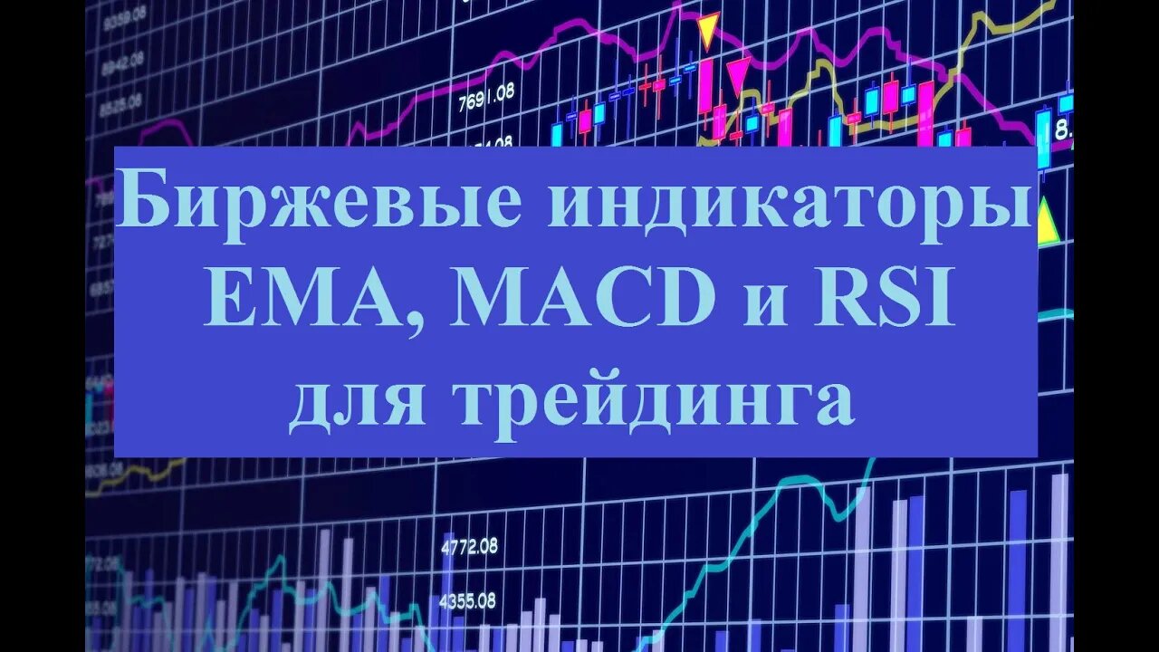 Биржевые индикаторы EMA, MACD и RSI для трейдинга