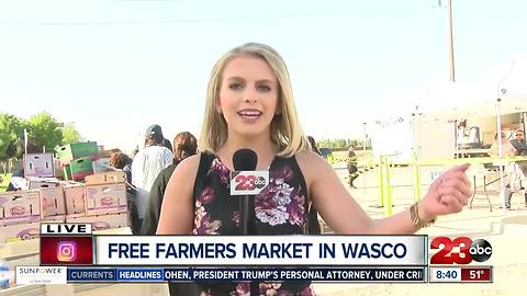 Wasco residents enjoy free farmers market