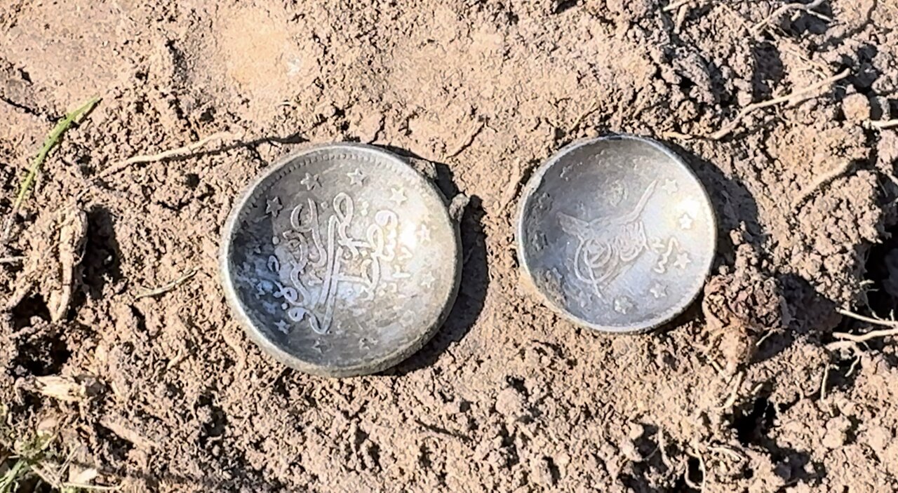 Ottoman Empire Silver Coins Found In Australia Metal Detecting