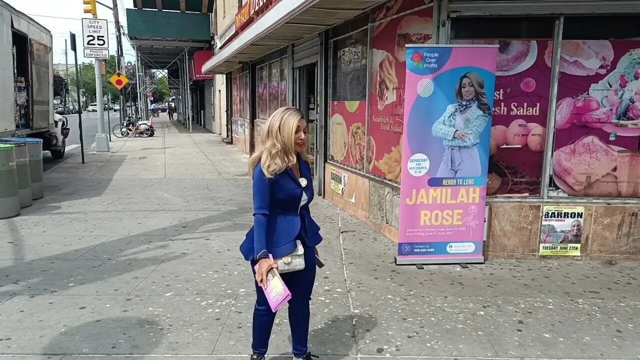 The Early Voting with NYC city council District 42 Candidate Jamiliah Rose 6/21/23 #gotv #nyc