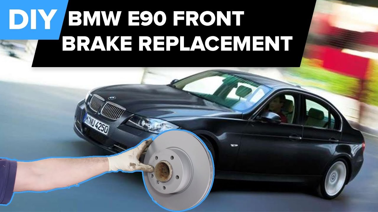 BMW E90 - Front Brake Rotor and Pad Replacement - (325i, 328xi, 325xi, 328i, 128i)