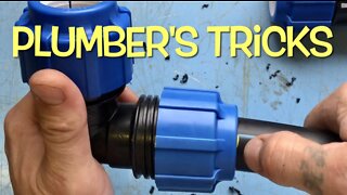 Plumber's Tricks. Fitting and pipe connection