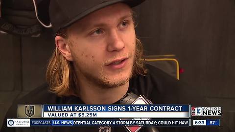 William Karlsson signs contract for $5.25M