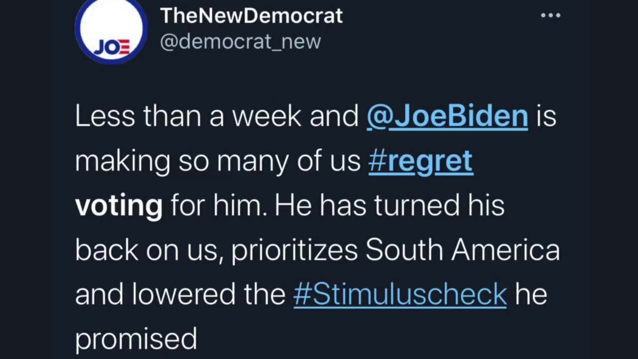 Biden Voters quick to social media regretting their CHOICE!!