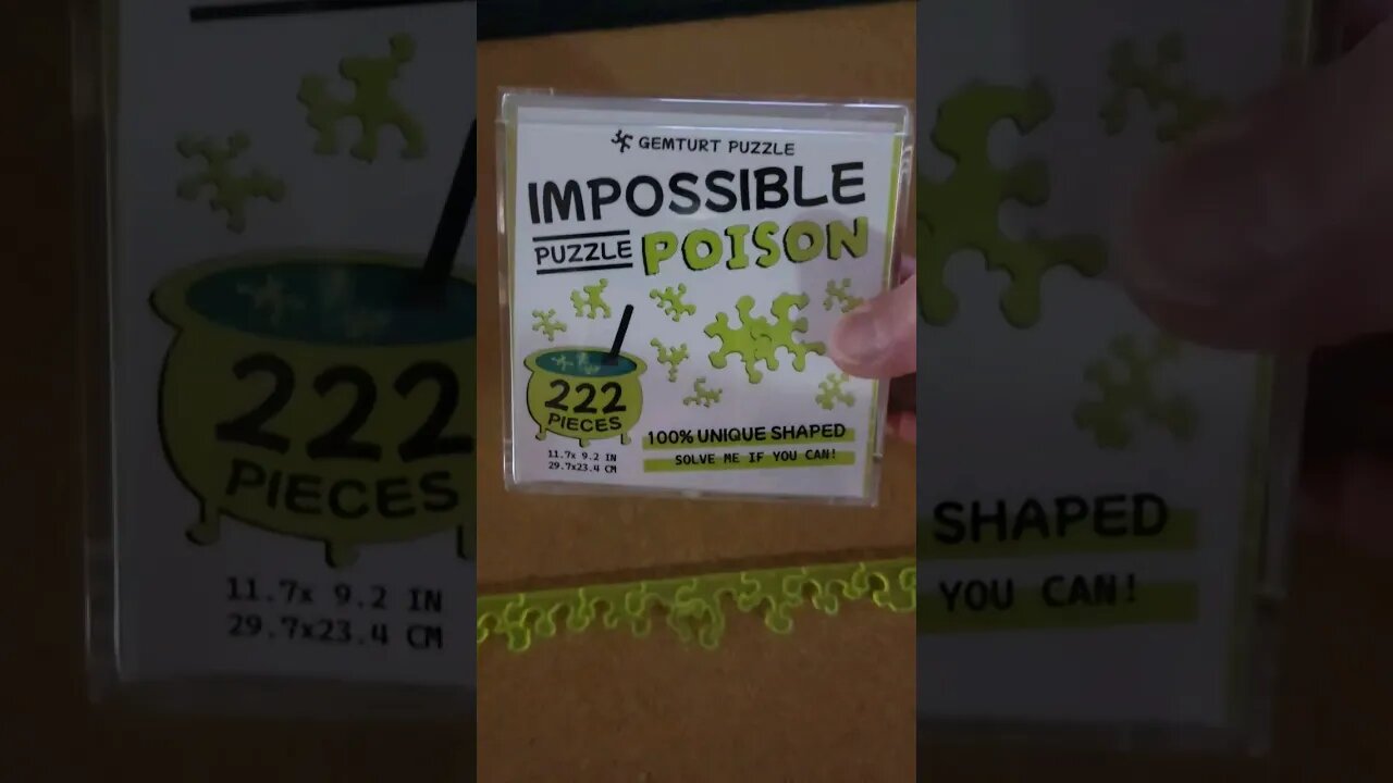 Another Impossible Puzzle by Gemturt! #poison #puzzle #impossible #shorts #jigsawpuzzle