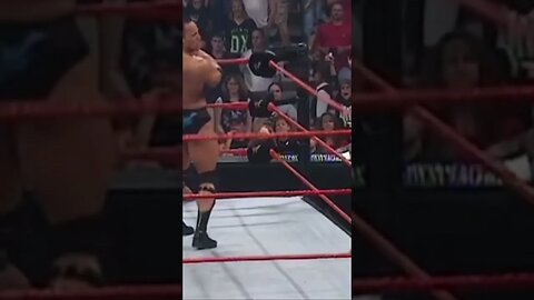 The Rock lays the Smackdown and rock bottom on edge and Christian #shorts
