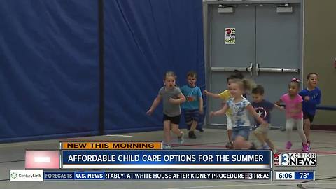 Affordable child care options for the summer