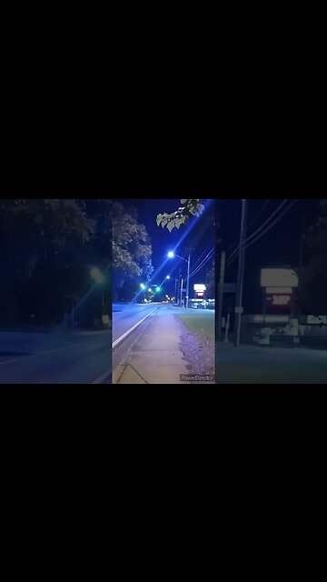 WHAT ARE THESE BLUE STREET LIGHTS? SATANIC? UNITED NATIONS? I CALL THESE BLUE CHECK POINTS