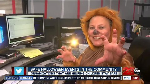 Safe places for children to trick-or-treat on Halloween