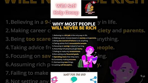 🔥Why most people will never be rich🔥#shorts🔥#wildselfhelpgroup🔥24 March 2023🔥