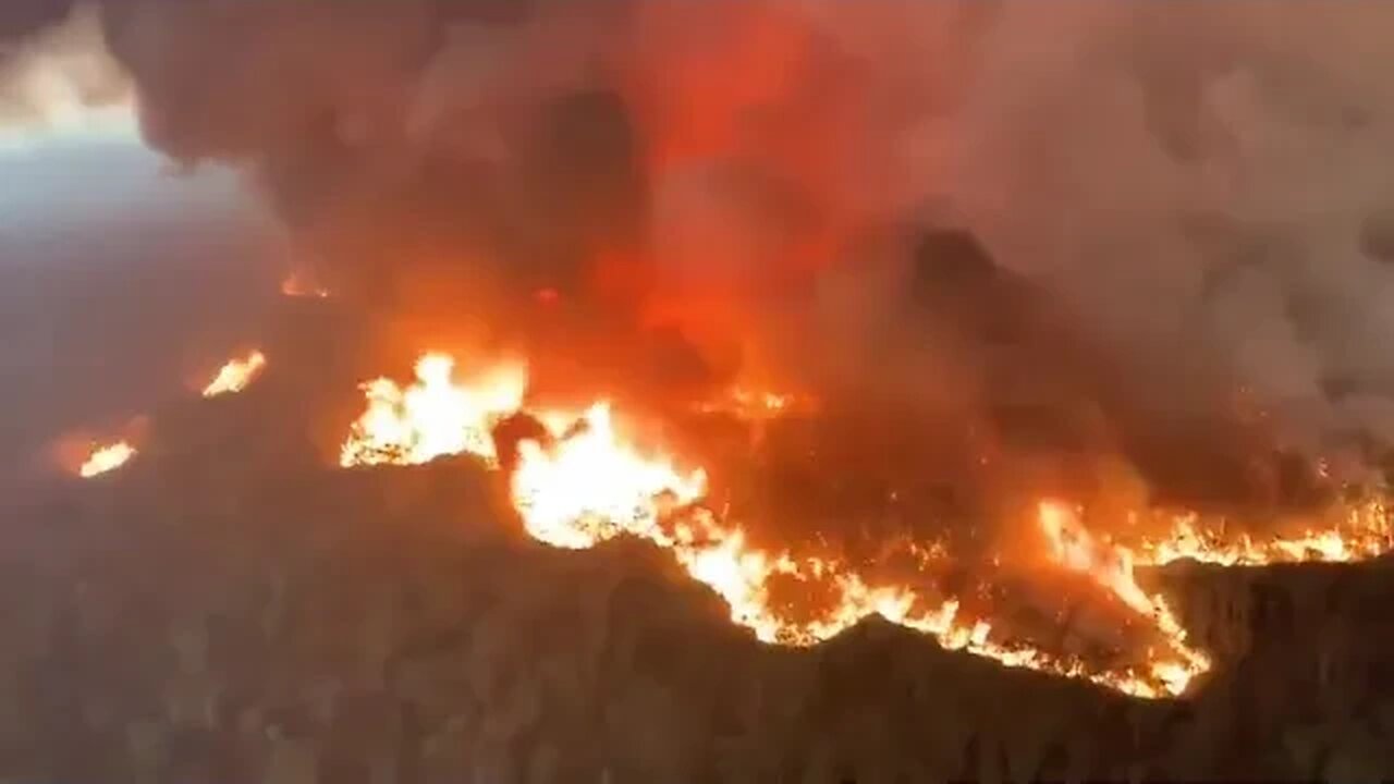 Bungawalbin forest fire Australia