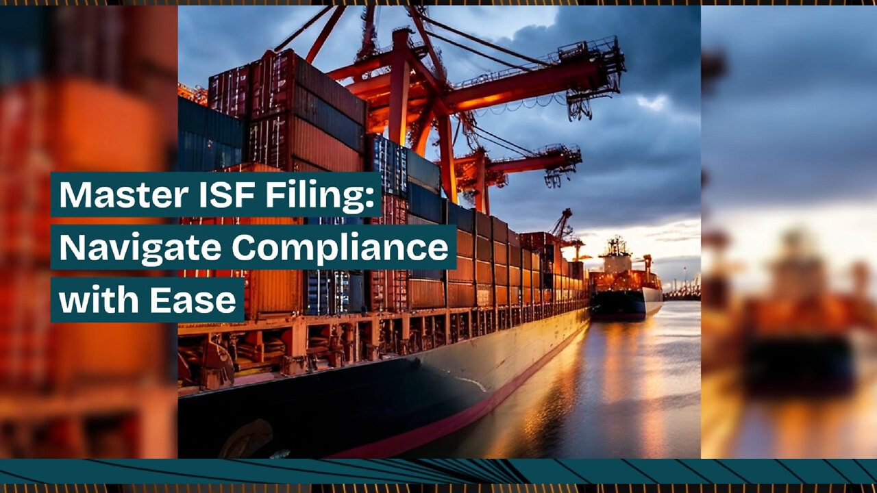 Smooth Sailing with Accurate Tariff Codes: Navigating the ISF Filing Process