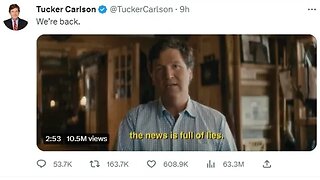 Tucker Carlson Starts New Show On Twitter