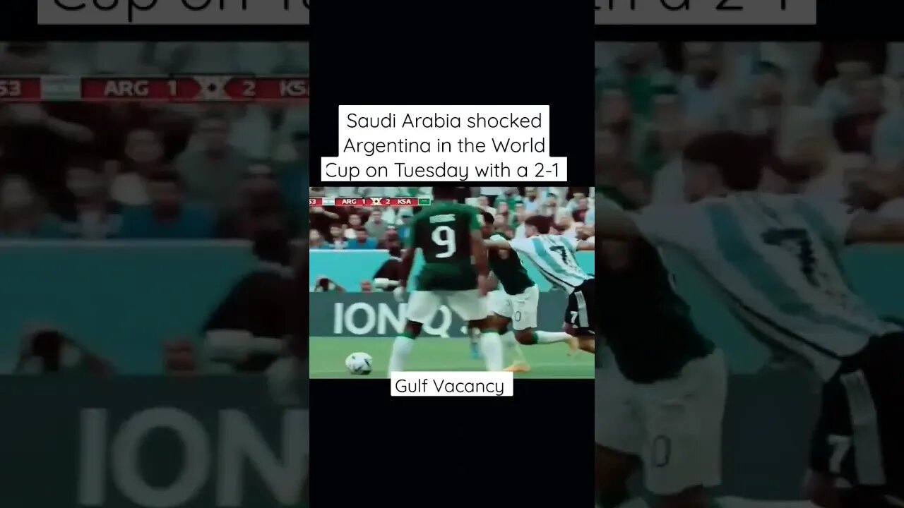 Saudi vs Argentina football fifia world 🌍 Cup 2022 Qatar #fifa #fifa22 #fifiaqatar #shorts #virul