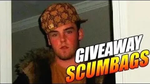 YOUTUBE GIVEAWAY SCUMBAGS