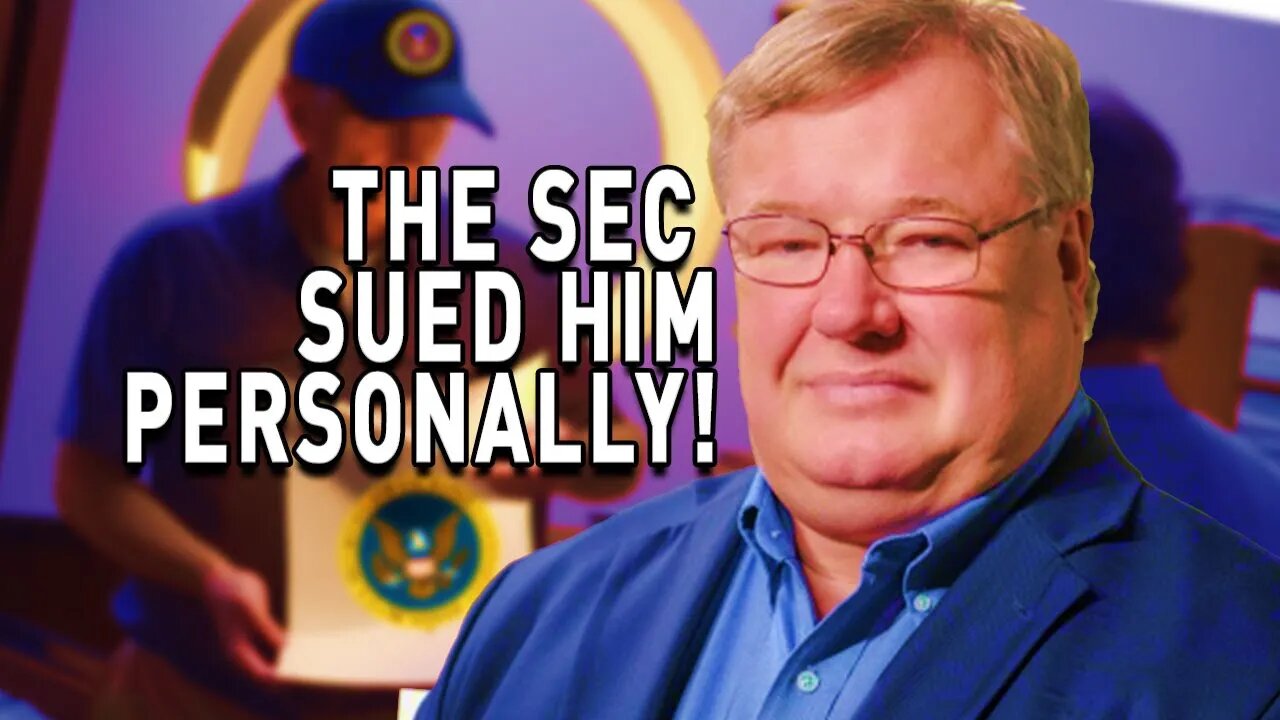 The SEC SUED HIM PERSONALLY! They want his livelihood!