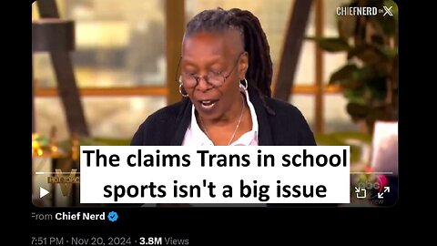 The View ok with men in women sports