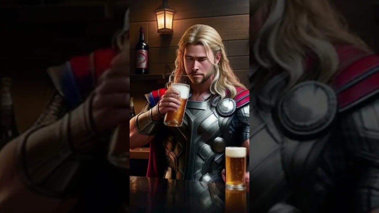 Thor Drinking Beer #funny #viral #shorts