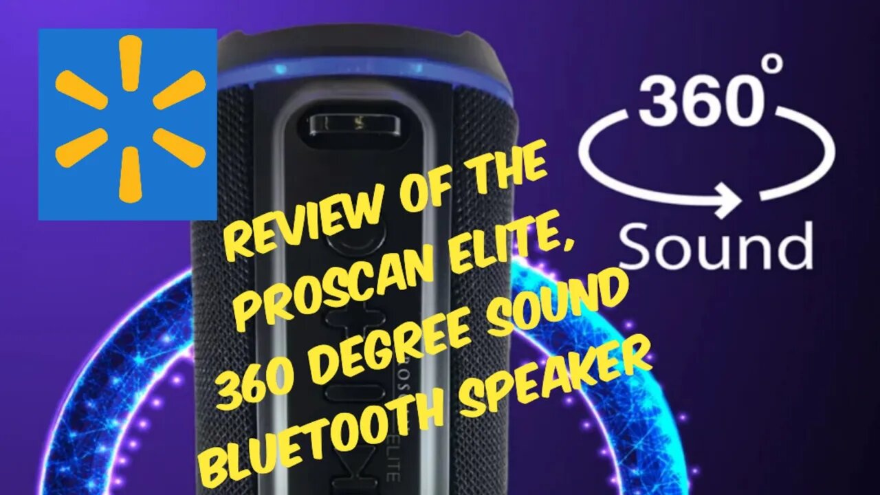 Proscan Elite Bluetooth Speaker Review. #bluetoothspeaker #wallmart