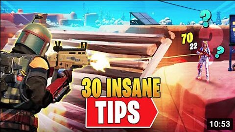 30 RAPID FIRE Fortnite Tips & Tricks So You Can Improve FAST & WIN MORE GAMES