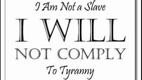 NO!!!! I WILL NOT COMPLY!