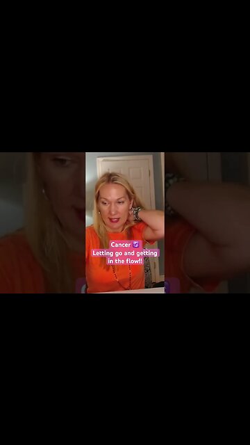 Cancer ♋️ Letting go and Being in the flow #cancer #tarot #spirituality #shorts