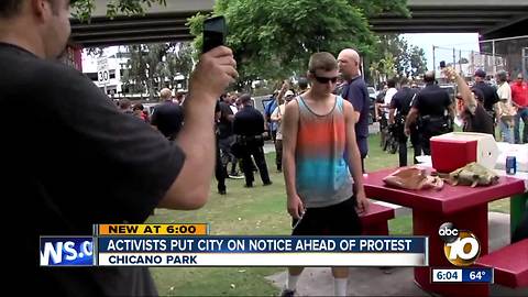 Activists put city on notice ahead of protest