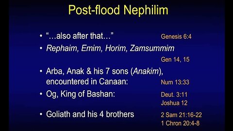 Post Flood Nephilim - Chuck Missler