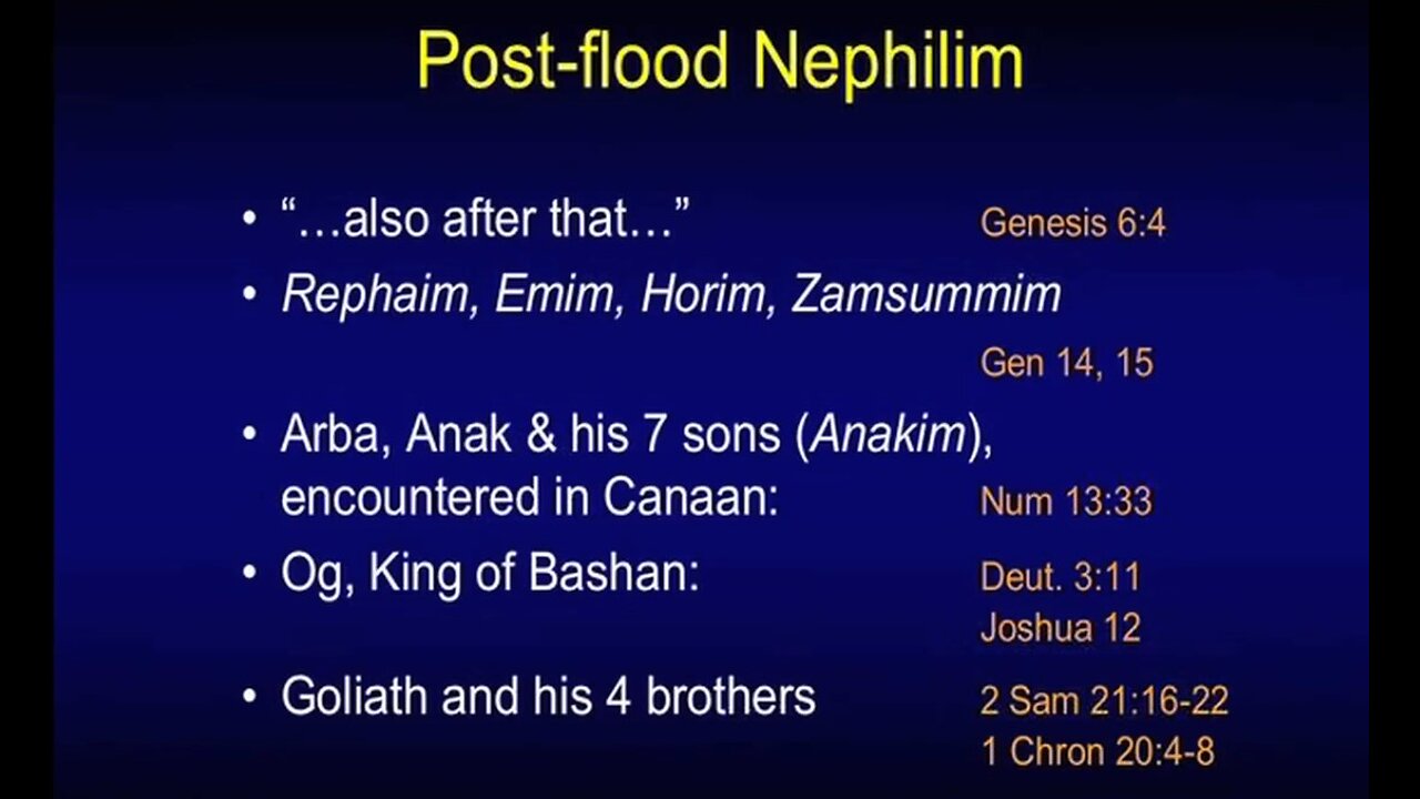 Post Flood Nephilim - Chuck Missler