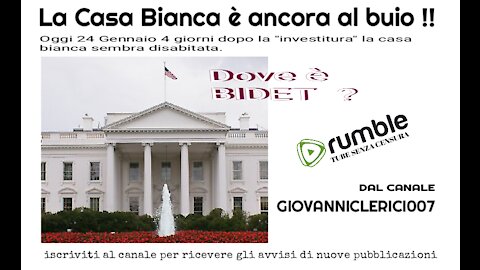 La Casa Bianca è ancora al buio, dov'è BIDEN