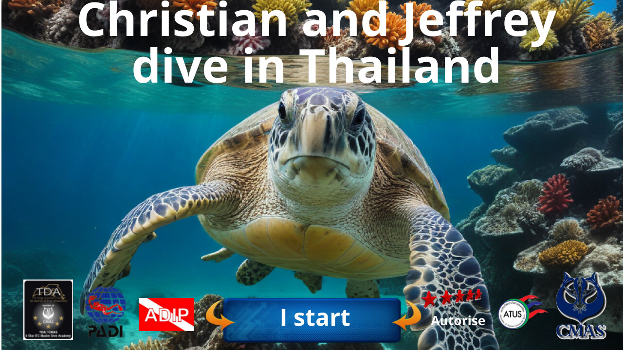 Christian and Jeffrey dive in Thailand