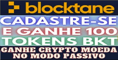 【BLOCKTANE EXCHANGE】Pagando 100 BKT grátis no Cadastro | Sem Investir | Bonificação em Dobro