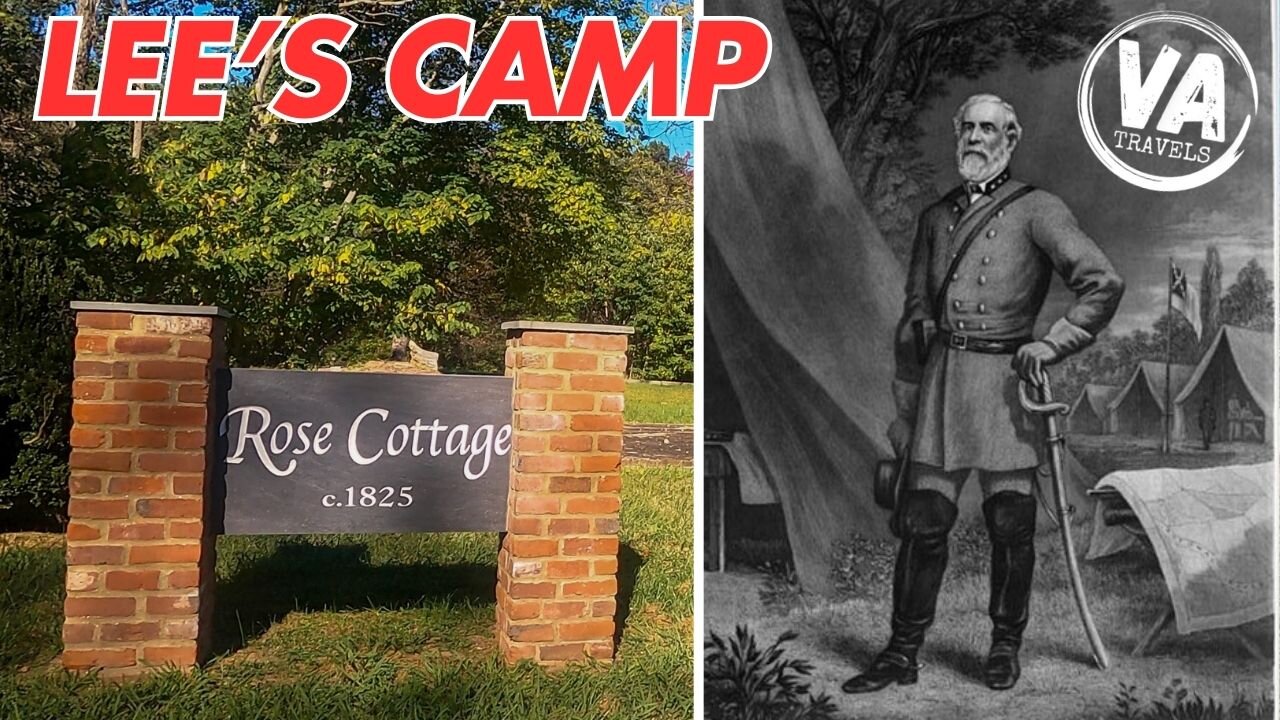 Ruins of ROSE COTTAGE & Robert E. Lee's camp site after Appomattox