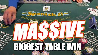 MY BIGGEST TABLE WIN on SPANISH 21!! MASSIVE~MASSIVE~MASSIVE