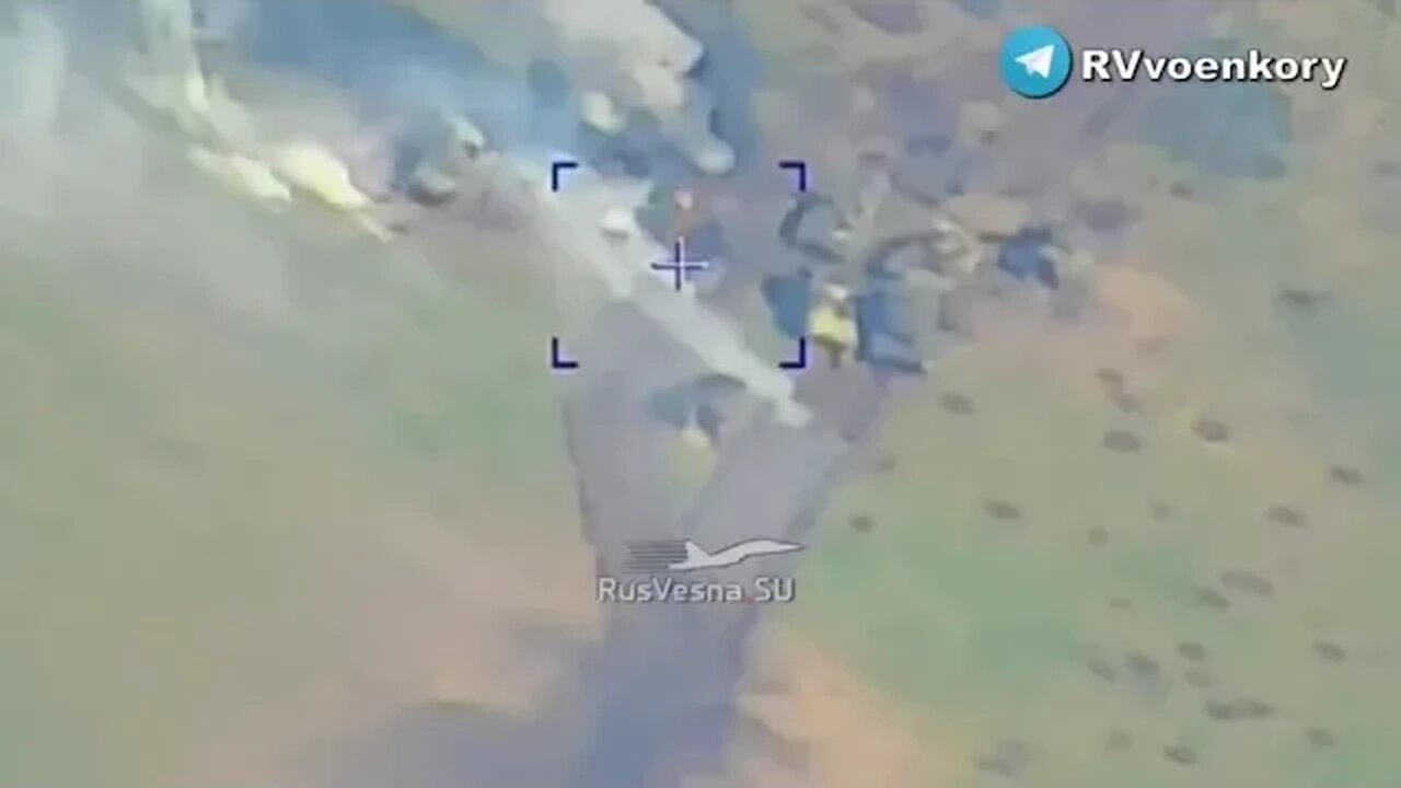 Column of US & NATO armored vehicles burning near Orekhov