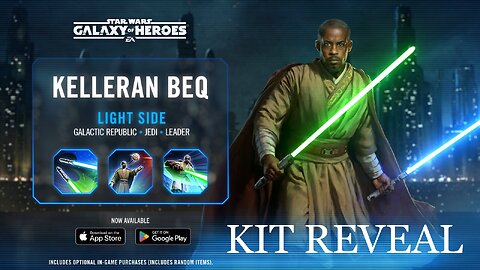 *NEW* Character Inbound: Kelleran Beq | Kit Reveal | Solid Galactic Republic Jedi Lead, esp. in TW!