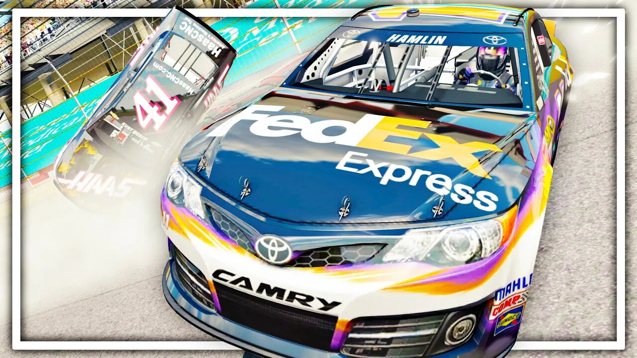 RAIN DELAY GLITCH (SERIOUSLY) // NASCAR '14 Season Ep. 12