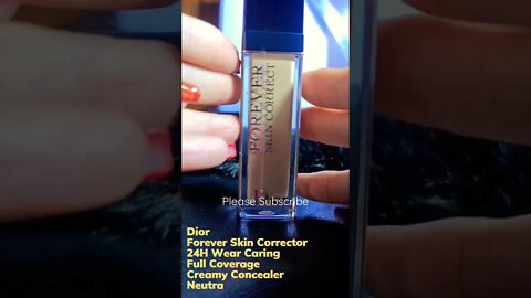 Dior Forever Skin Corrector 24H Wear Caring Full Coverage Creamy Concealer Neutral # shorts