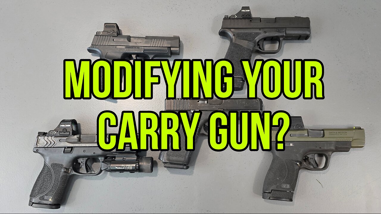 Should You Modify Your Carry Gun? A Cop's Prospective