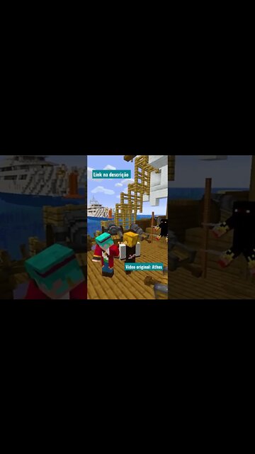 MINECRAFT: ATHOS SERÁ JOGADO AO MAR PELOS PIRATAS! #shorts