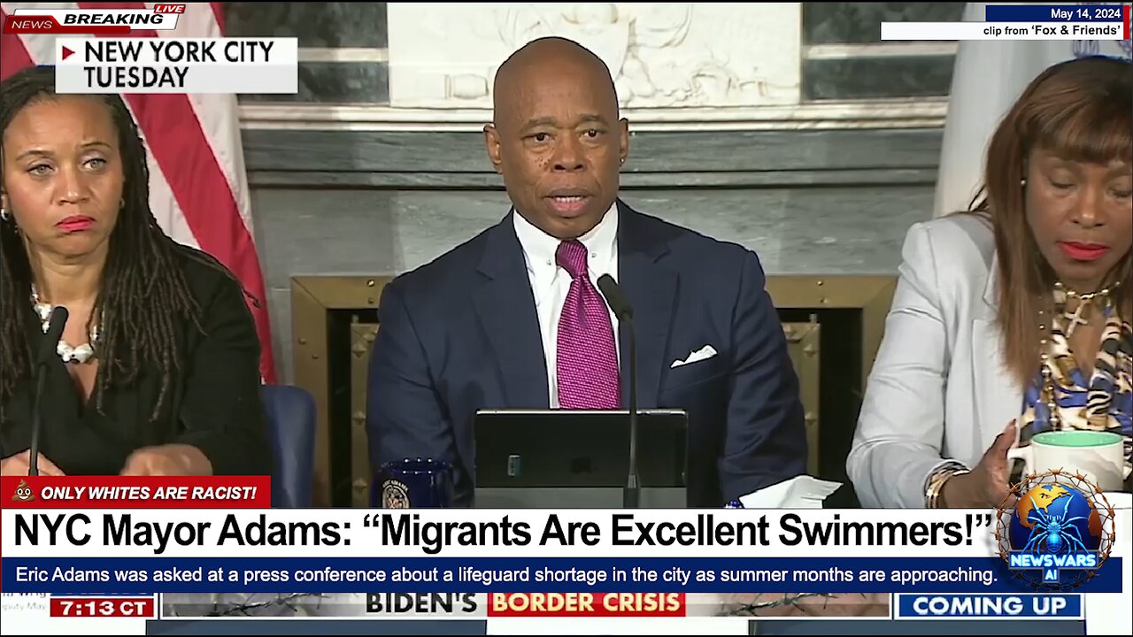 "Migrants Are Excellent Swimmers" -- NY Mayor Floats Migrants For Lifeguard Shortage